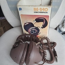 Vintage Ross Electronics Products RE-240 Stereo Wired Headphone Retro 1980s