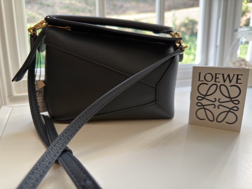LOEWE SOFT GRAINED CALFSKIN PUZZLE EDGE MINI BAG 