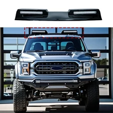 Roof Top Light Spotlights Lamp Bar LED DRL Fits For Ford F-150 F150 2015-2020