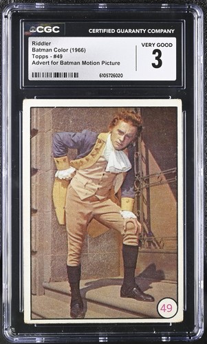 Riddler #49 CGC 3 Topps 1966 Batman Bat Laffs Series Batman Motion Picture