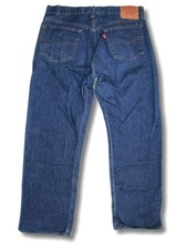 Vtg 1980's Levi's 501 Jeans tag 35x30 FIT: 32 x 27 Made in the USA Denim