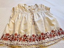 Max Studio Embroidered Boho Peasant Top XS Co...