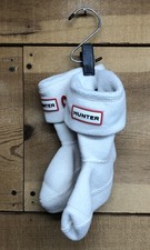Hunter Original Fleece Socks Womens Size Small 8-10 White Warm Comfort
