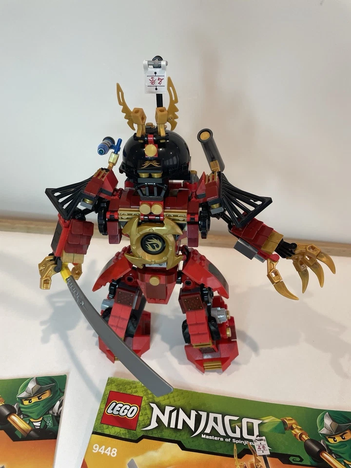 Lego 9448 Ninjago Samurai Mech 99% Completo con Manuales Sin Minifiguras Foto 3 de 4