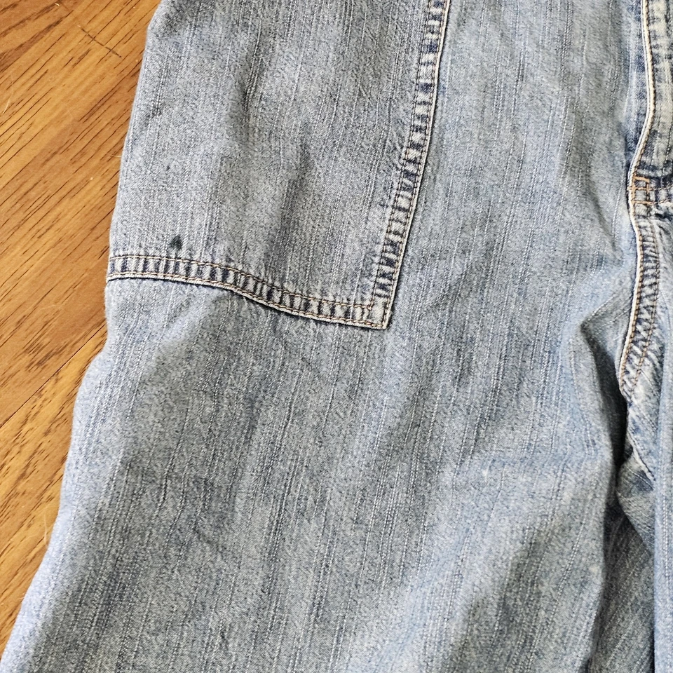  Pantalones capri de pierna ancha para mujer talla 14 vaqueros vaqueros Y2k bolsillos Sigrid Olson vintage  Foto 2 de 4