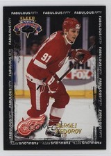 1996-97 Fleer NHL Picks Fabulous Fifty Sergei Fedorov #10 HOF 02v3