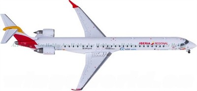 JC Wings for Iberia for Bombardier CRJ1000 EC-MVZ 1:400 Aircraft Pre-built Model