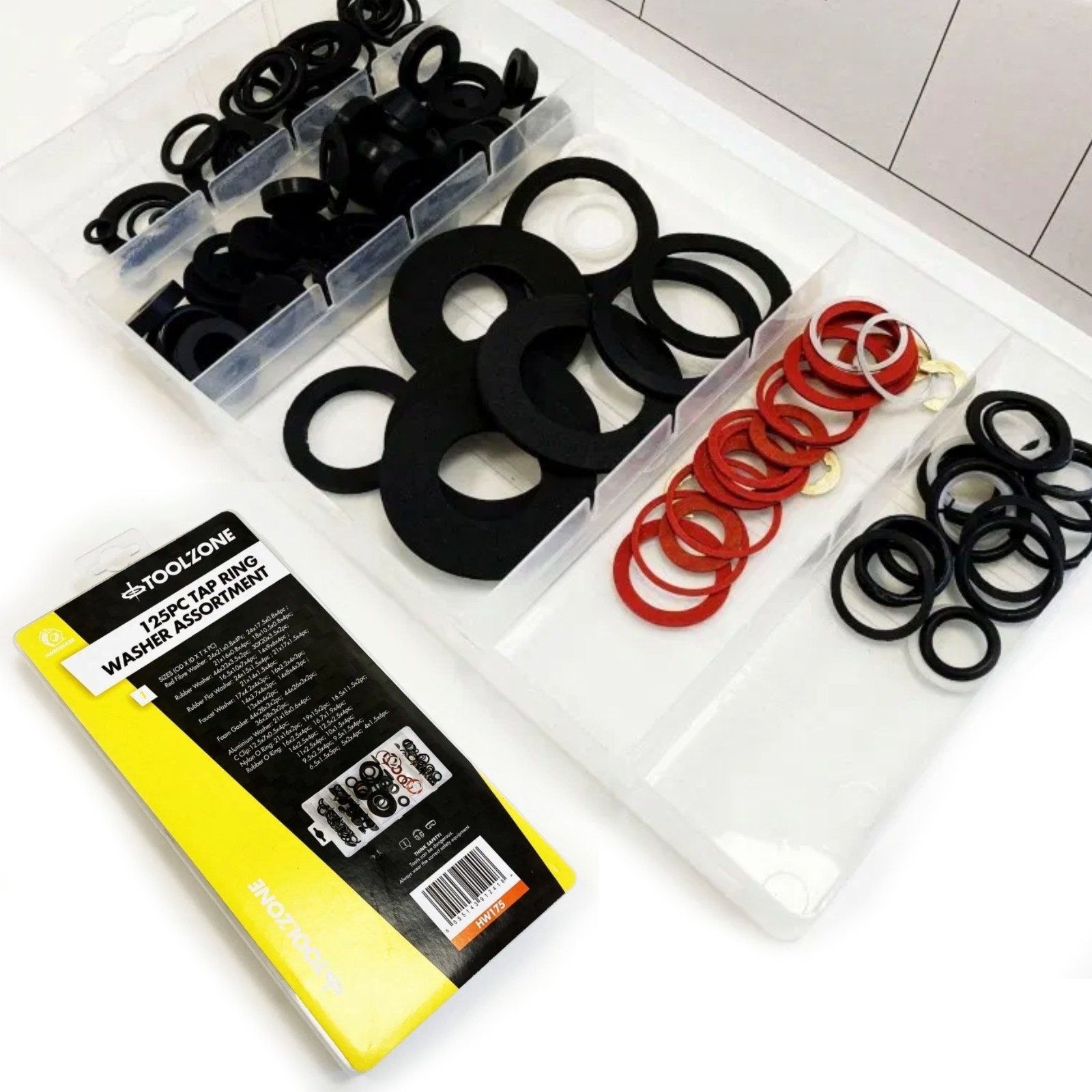 125pc O Ring Rubber Seals Set Plumbing Tap Ring Washer Kit Stop Dripping Taps