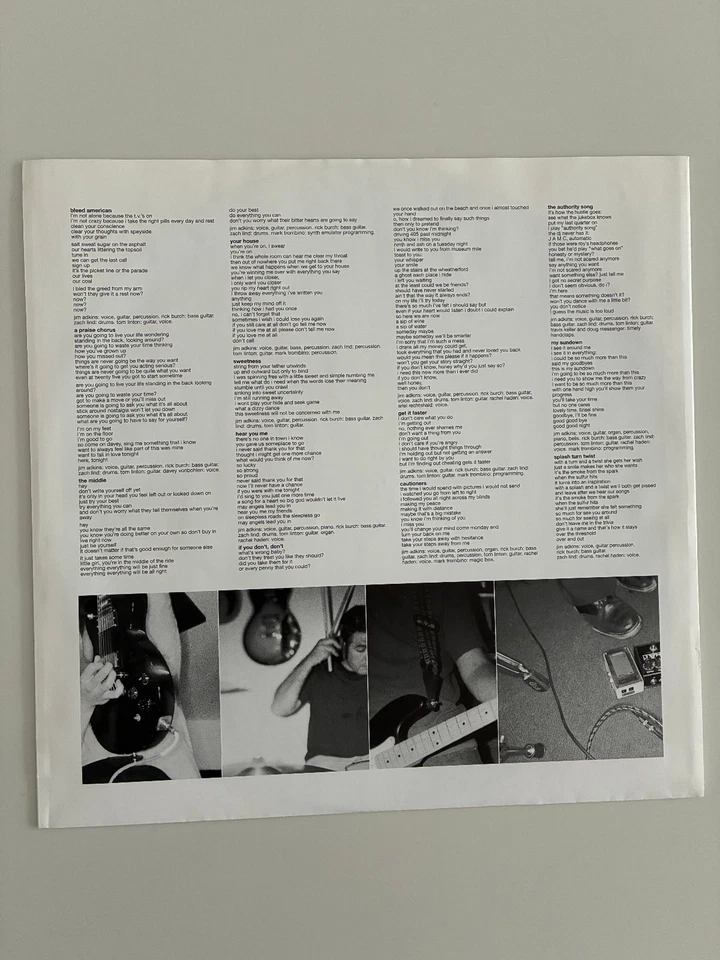 Jimmy Eat World Bleed American LP Vinyl 1st Press EMO Sunny Day Real Estate - Image 3 of 4