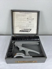 Vintage Flexo Crystal Hand Press, Crystal Cabinet w/ Crystals and Catalog Box