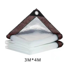 11 Sizes Of Heavy Duty Clear Tarpaulin Waterproof Cover Ground Camping Sheet HOT