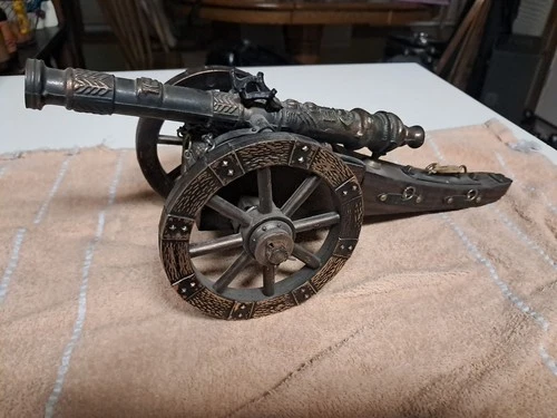 Vintage Canon Guerra Secession Epoca 1863 Replica Spanish Cannon 13.5in Long