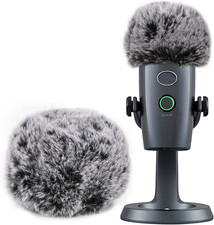 Blue Yeti Nano Pop Filter Professional Furry Windscreen Mic Cover Compatible wit