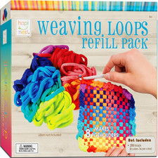 Loom Bands Kit Potholder Weaving Loom Refill Loops, Loom Knitting Kit