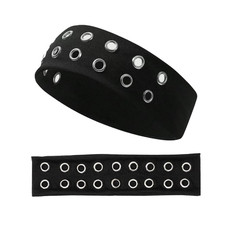 Grommet Headband,Women Hollow Out Eyelets Elastic Hairband