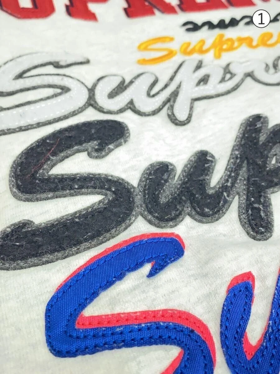 Supreme Felpa con Cappuccio Multi Logo M Cotone GRIGIO RN 101837 Usata