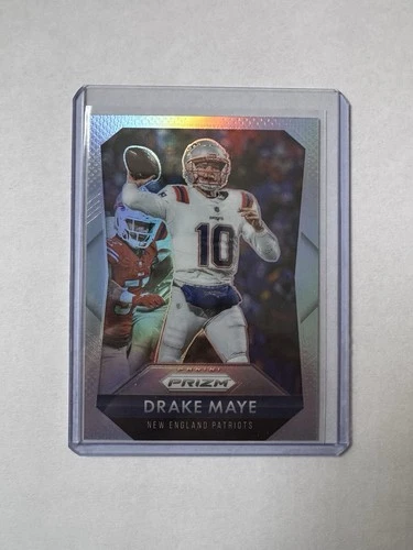 Drake Maye #8 2025 Panini Prizm - Prizm Flashback Silver