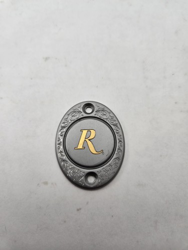 Used Remington Stock Grip Cap Metal Rifle Shotgun Silver Pommel