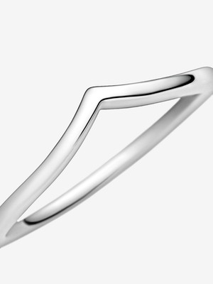 New* Pandora Polished Wishbone Ring-196314, 186314 | eBay