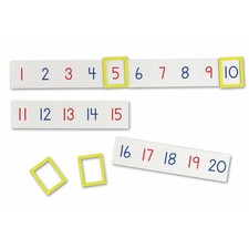 Learning Resources Magnetic Number Line 1100, 20 Magnets, Sets of 5 Magnets