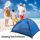 Outdoor Camping Tent For 3-4 Persons Family Hiking Tent With Easy