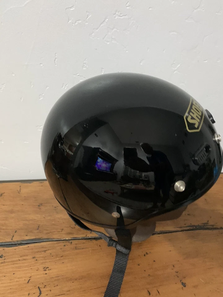 SHOEI BLACK MOTORCYCLE Half Helmet ST-CRUZ SIZE SMALL - Image 3 of 4