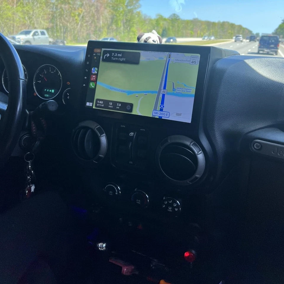 For 2011-2014 Jeep Wrangler 3 JK Apple Carplay Car Radio Stereo Android 13 GPS Foto 3 de 4