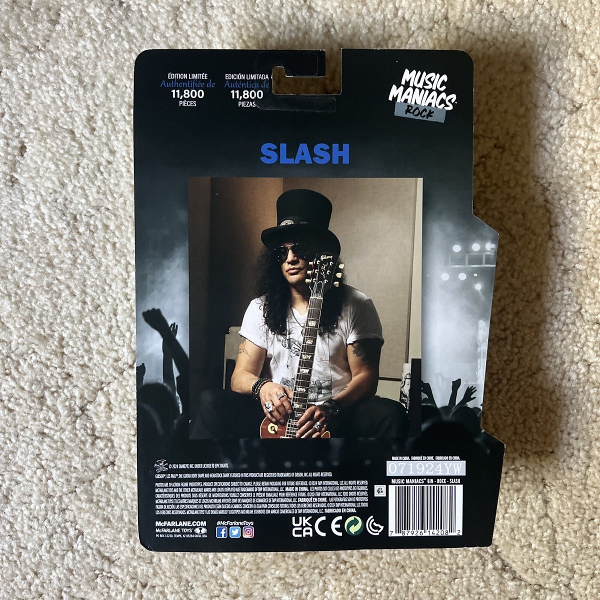 McFarlane Music Maniacs Rock - Slash Guns N Roses Limited McFarlane Music Maniacs Rock - Slash Guns N Roses Limited