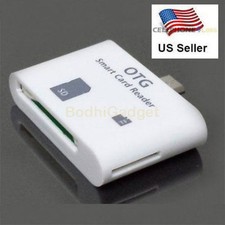 5 in 1 Multi-functional Micro USB Smart Card Reader Adapter For OTG Smartphone