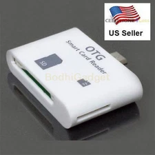 5 in 1 Multi-functional Micro USB Smart Card Reader Adapter For OTG Smartphone