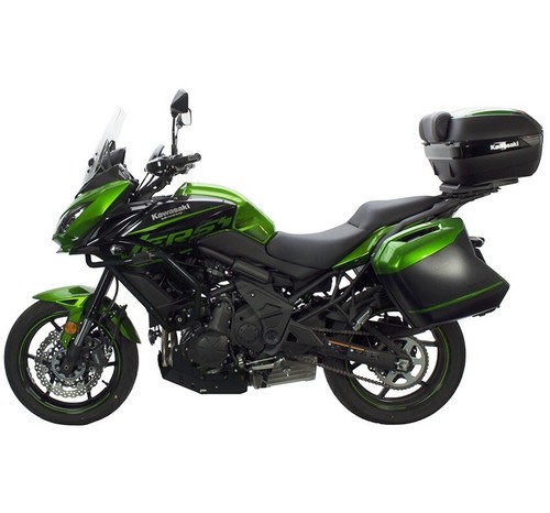 Kawasaki KLE650 VERSYS 650 2015 CrossPro Gloss Black Aluminium Engine Crash Bars - Picture 2 of 4