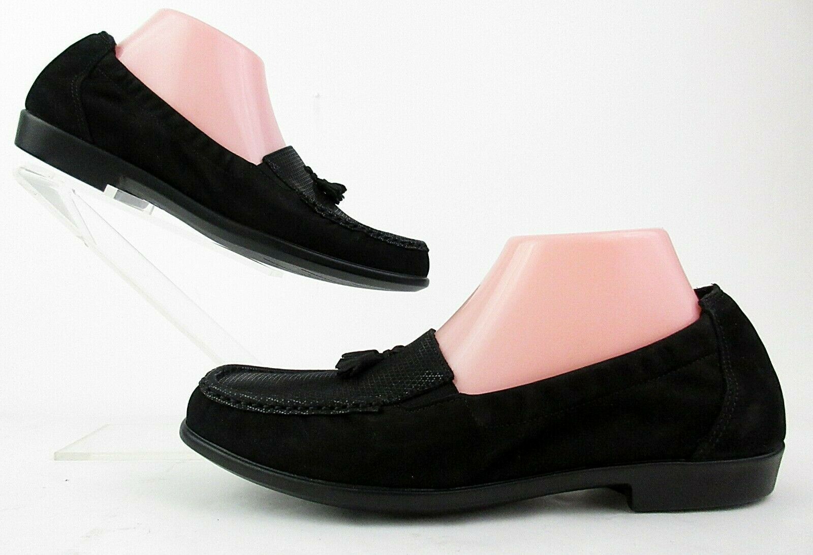 New!! SAS Hope Slip On Loafers Onyx Black Leather Size 9W Wide Width | eBay