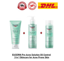 COMBO 3 of EUCERIN Pro Acne Solution Skincare For Acne Prone Skin FREE SHIPPING