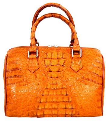 tan crocodile handbag