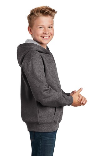 Sport-Tek YST254 Youth Updated Fit Long Sleeve Pullover Hoodie Sweatshirt - Picture 24 of 58