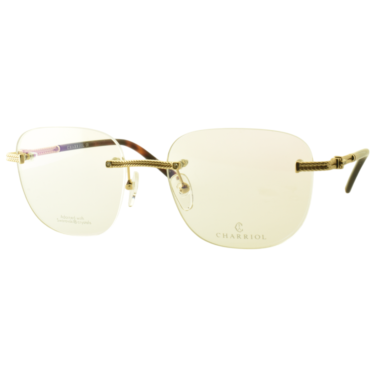 NEW!! PHILIPPE CHARRIOL PC71044 C01 Shiny Gold Square  display picture 2