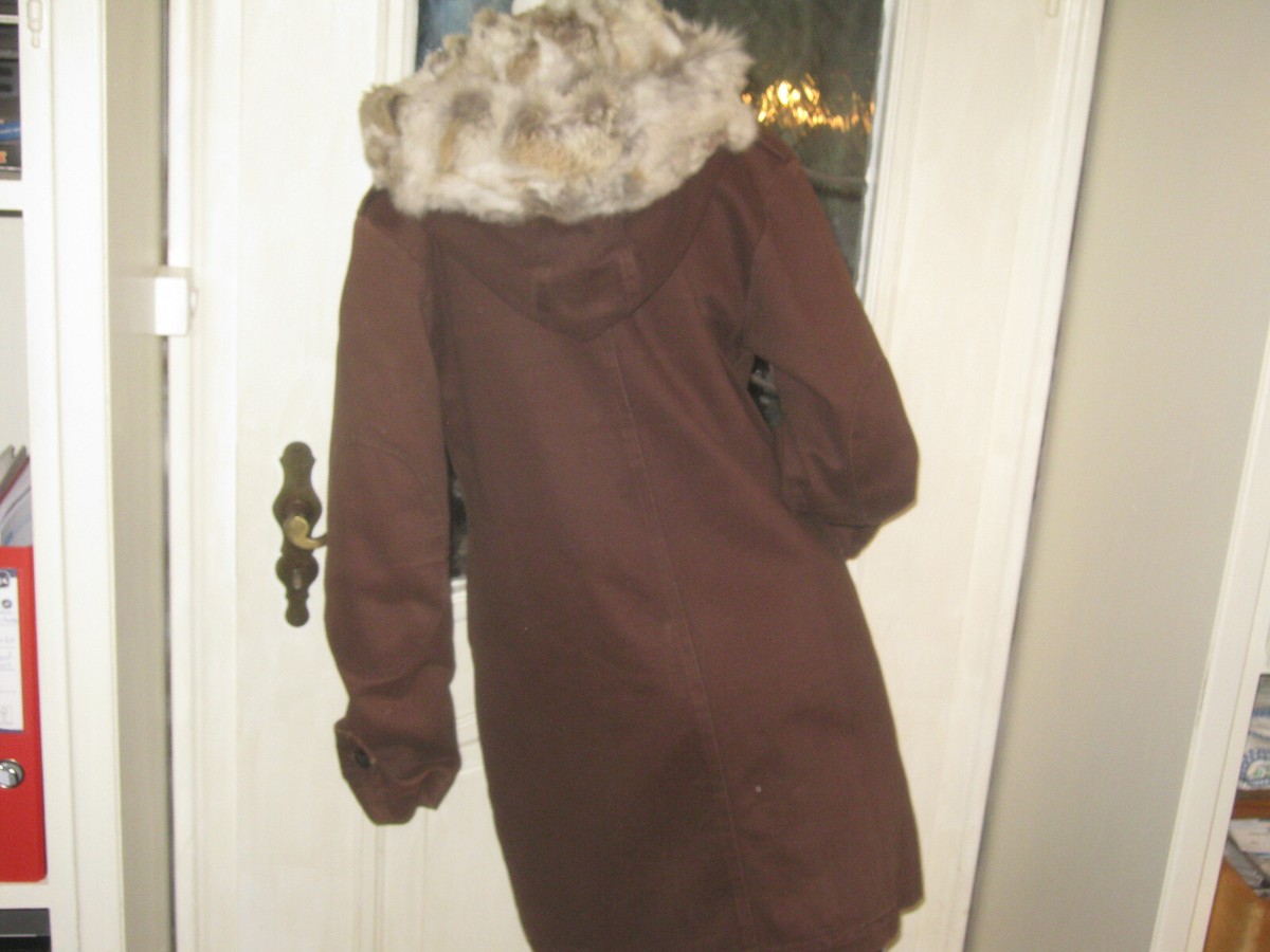 Steffen Schraut echt Fell echt Pelz Parka Mantel Damen Jacke Gr EUR 36  Baumwolle