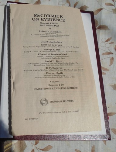 McCormick on Evidence 7th Edition 2 Volume Set by Kenneth Broun Hardcover - Picture 6 of 14