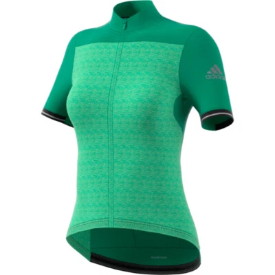 Adidas Femmes Maillot Clmchill Ssjsyw Vert Respirant Rafraîchissant Moucheté - Photo 1/2