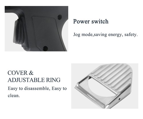80W Portable Electric Doner Kebab Slicer Handheld 100mm Tooth Blade Kebab Cutter - Bild 7 von 11