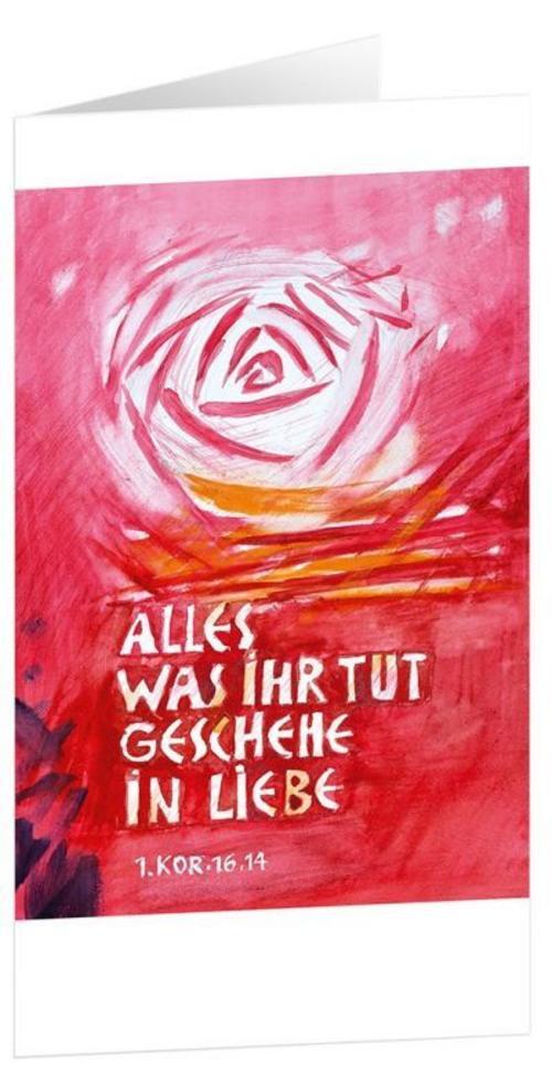 Jahreslosung 2024 - Faltkarte mit Bildbetrachtung 5er Set Andreas Felger