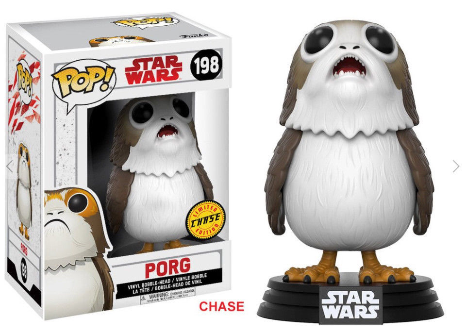 STAR WARS THE LAST JEDI - CHASE PORG 3.75"" VINYL POP FIGURE BOBBLE FUNKO 198