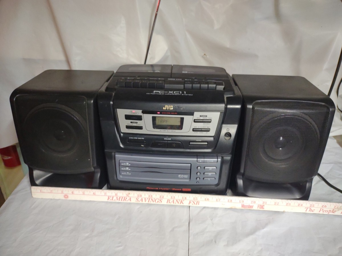 JVC PC-XC11 3 Disc CD Changer Radio DUAL BAD Cassette Player