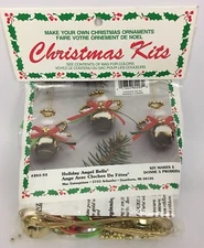 Merri Mac Holiday Angel Bells Christmas Ornament Kit 202-93 Makes 5