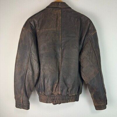 90s vintage Leather jacket American casual Street Size F 90s vintage Leather jacket American casual Street Size F