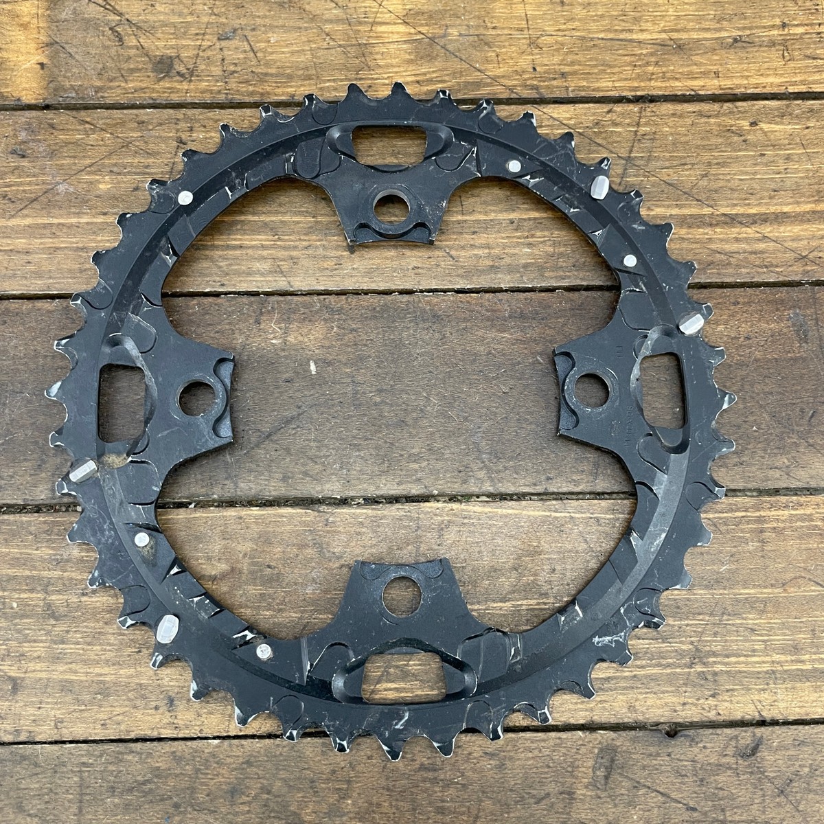 Vintage Shimano Chainring 44 Tooth 44t 4 Arm 104 BCD Mega 9 Alloy