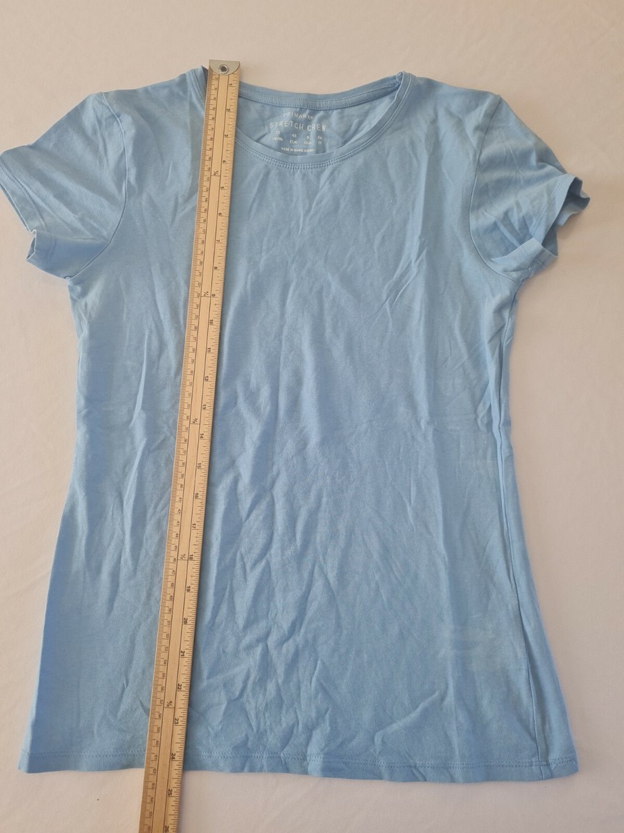 Ladies Tshirt Primark Size 12 Short Sleeve Blue 9125 View 6