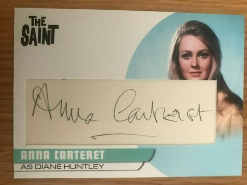 THE SAINT SERIES 2: CUT AUTOGRAPH CARD: ANNA CARTERET AS DIANE HUNTLEY AC1 - Picture 1 of 1