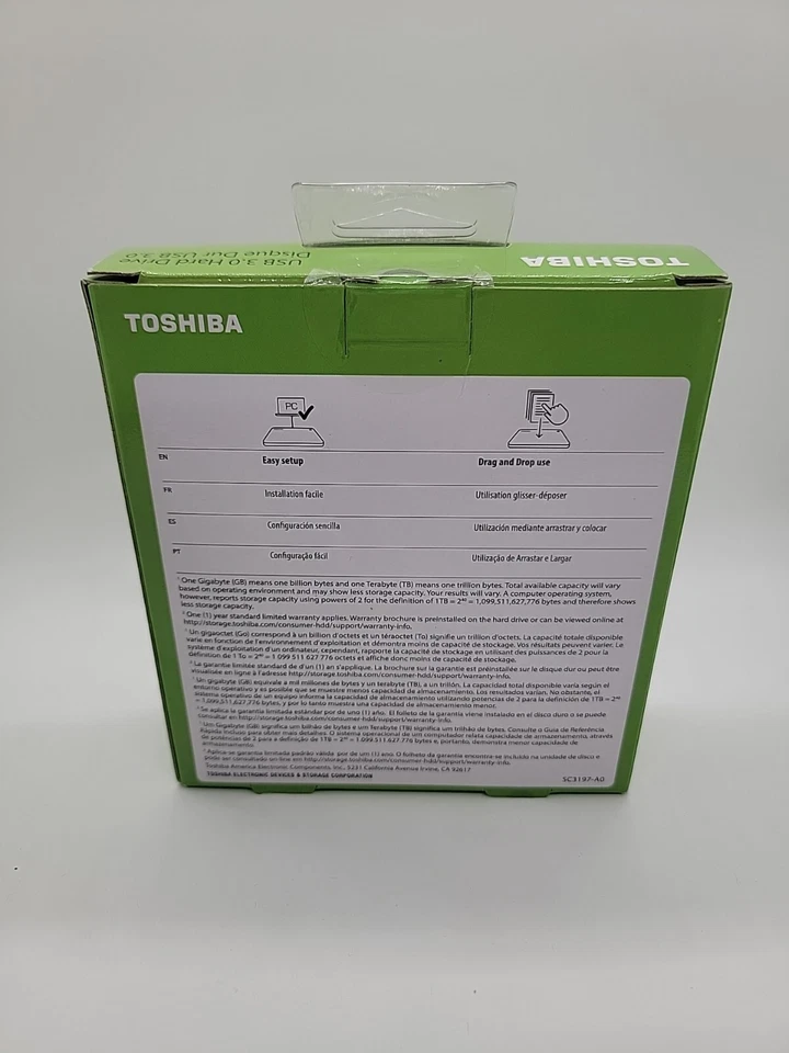 Toshiba Canvio Ready Portable Hard Drive 1TB - HDTP210XK3AA - Image 3 of 4