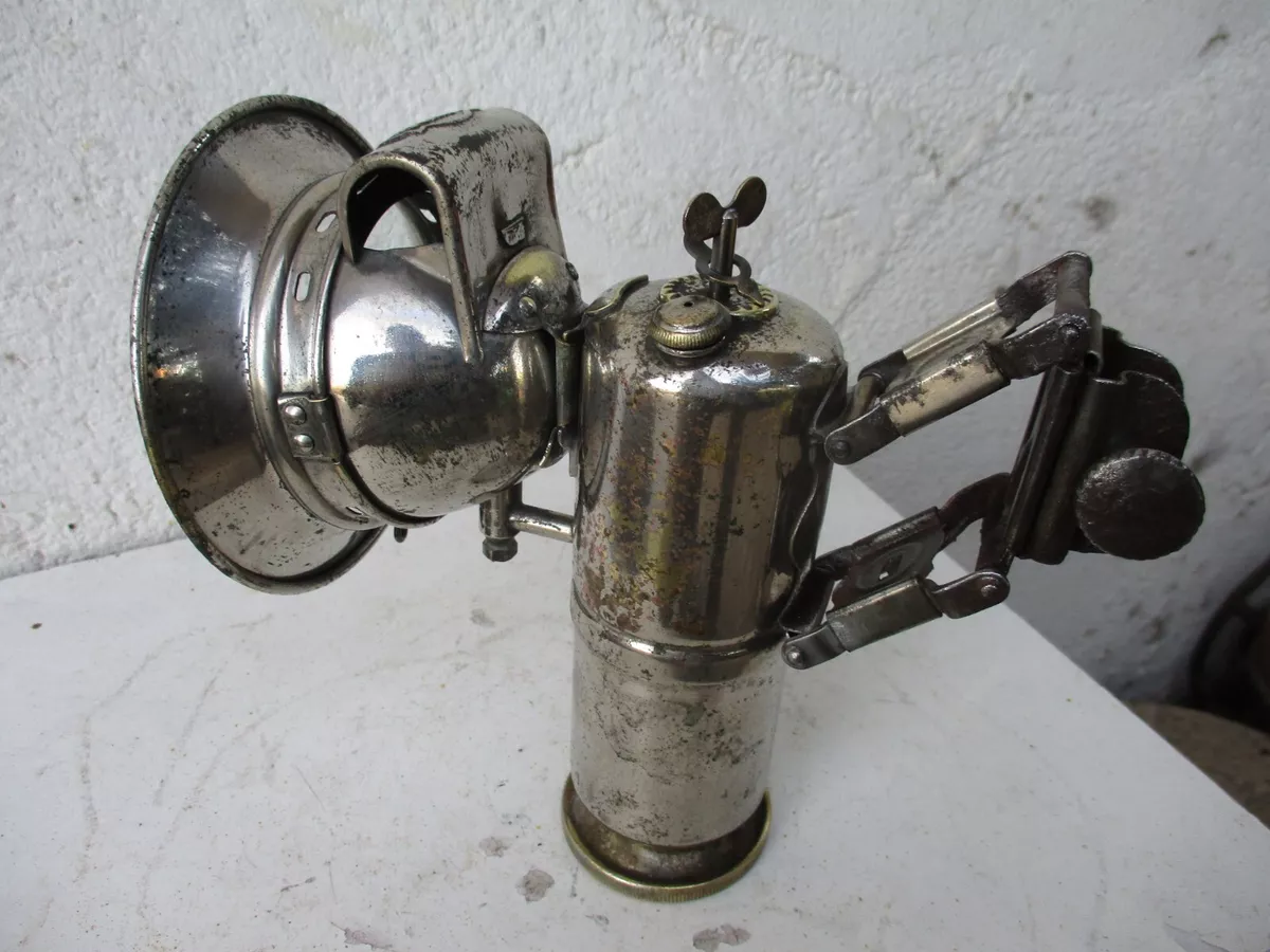 Antique Luxor Lantern Carbide Acetylene Headlight Bicycle